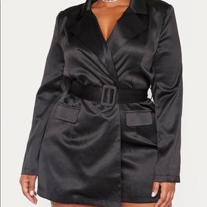 Satin Blazer Romper